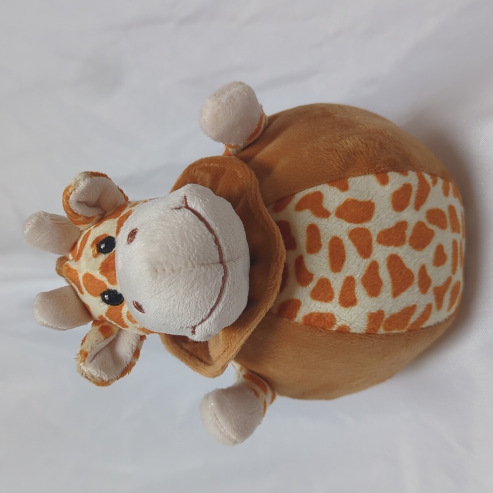 BabiesRUs Geoffrey Giraffe Rolly Polly Ball Chime‎ Rattle 5" Baby Infant Plush